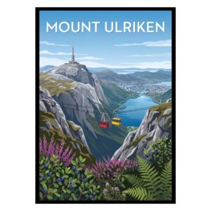Mount Ulriken Norway Poster