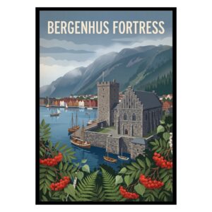 Bergenhus Fortress Norway Poster