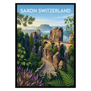 Saxon Switzerland National Park Germany Poster