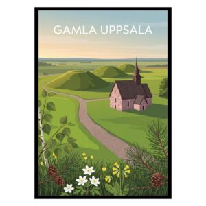 Gamla Uppsala Sweden Poster