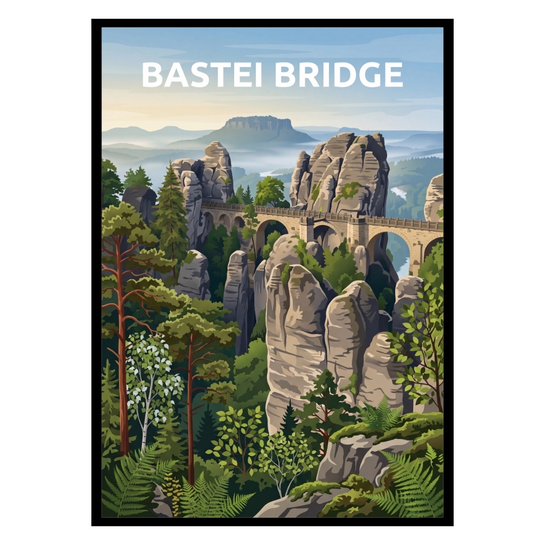 Bastei Bridge Germany Poster