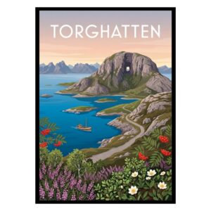 Torghatten Norway Poster