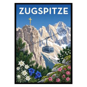 Zugspitze Peak Germany Poster