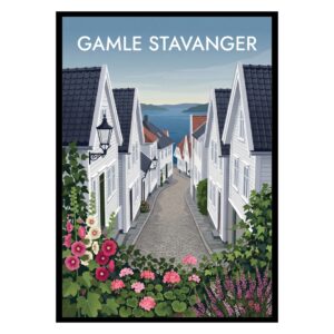 Gamle Stavanger Norway Poster