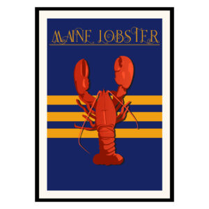 Maine Lobster Portland USA Poster
