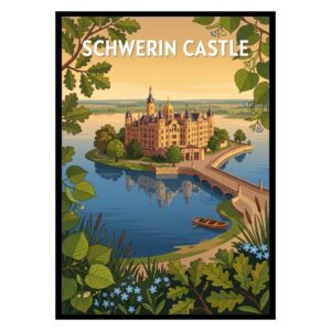 Schwerin Castle Germany Poster