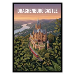 Drachenburg Castle Germany Poster