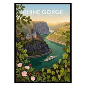 Rhine Gorge Germany Poster