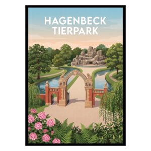 Hagenbeck Tierpark Hamburg Germany Poster