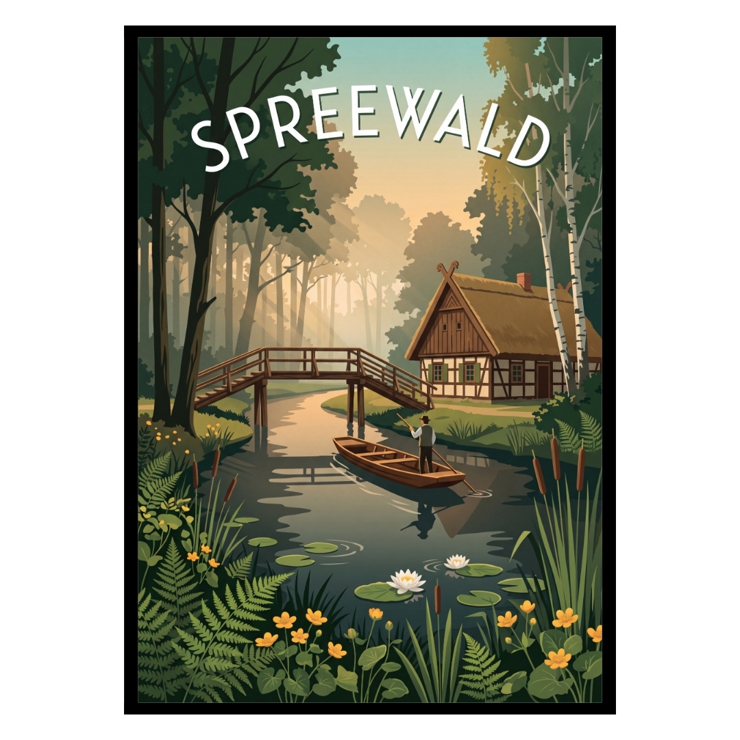 Spreewald Biosphere Reserve Germany Poster
