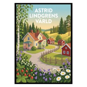 Astrid Lindgrens Värld Sweden Poster