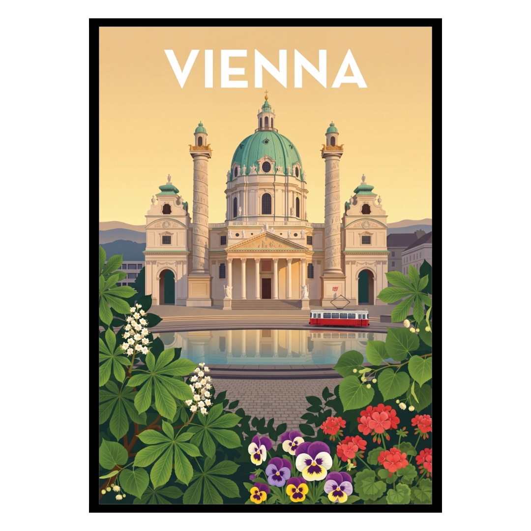 Karlskirche Vienna Austria Poster