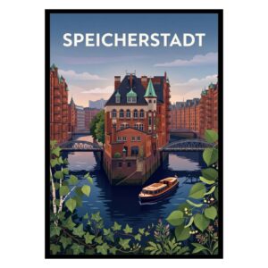 Speicherstadt Hamburg Germany Poster