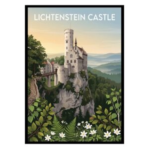 Lichtenstein Castle Germany Poster