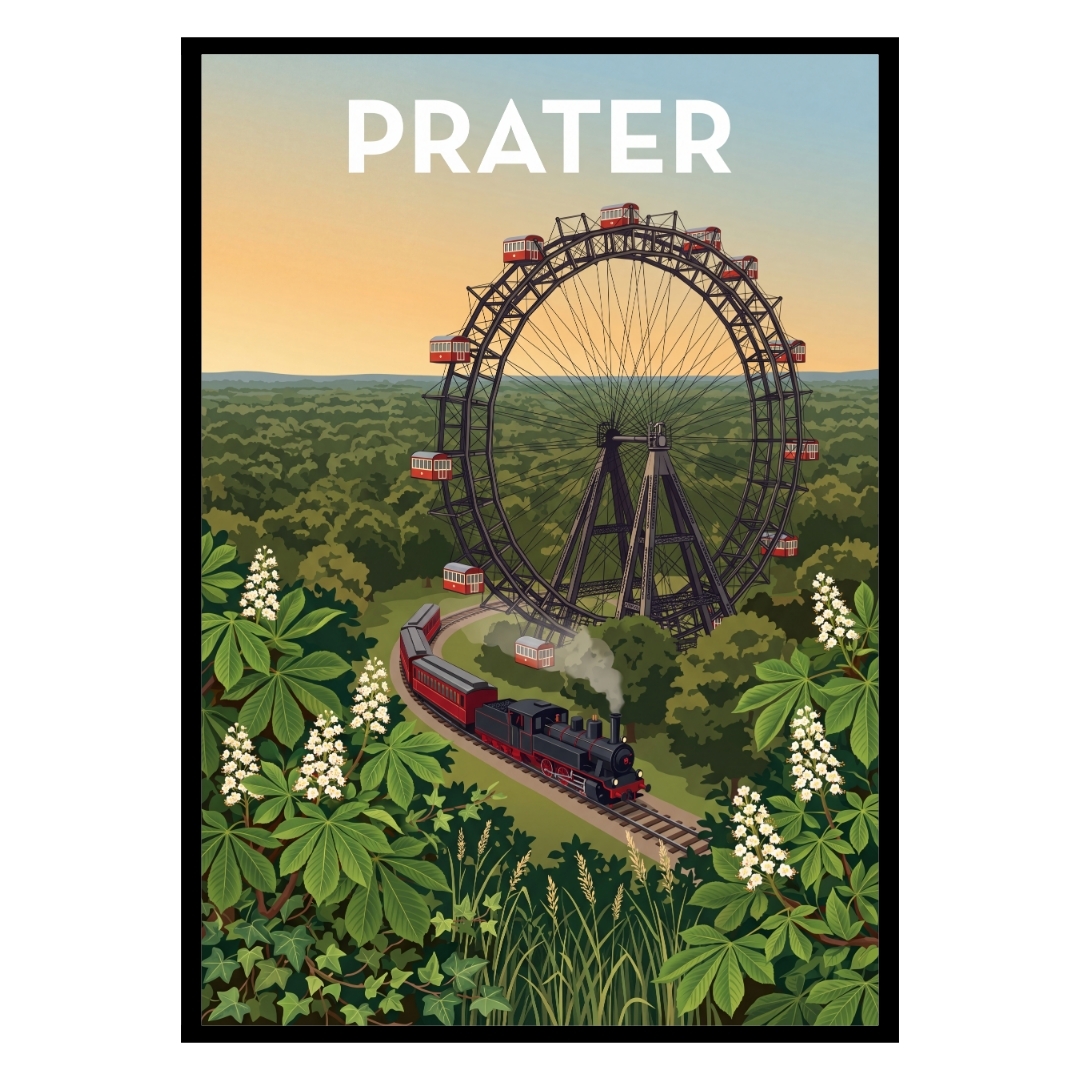 Prater Amusement Park Austria Poster