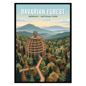 Bavarian Forest National Park Germany Poster