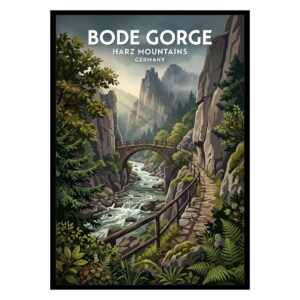 Bode Gorge Harz Germany Poster