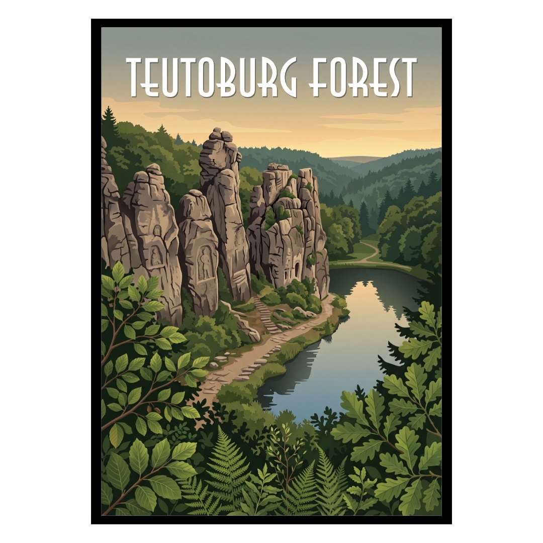 Teutoburg Forest Germany Poster