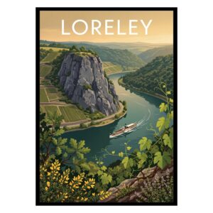 Loreley Rock Germany Poster