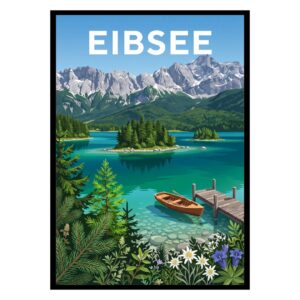 Eibsee Lake Germany Poster