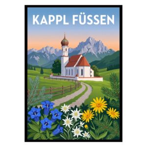 Kappl Church Füssen Germany Poster