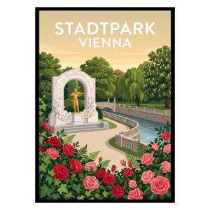 Stadtpark Vienna Austria Poster