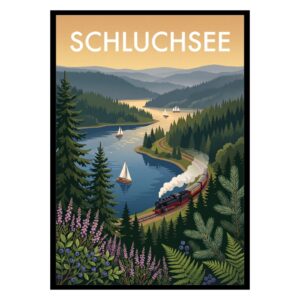Schluchsee Lake Germany Poster