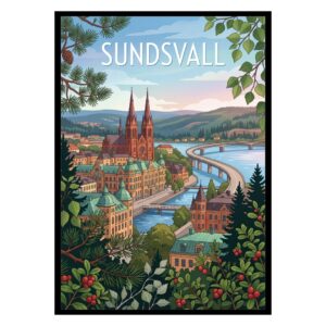 Sundsvall Sweden Poster