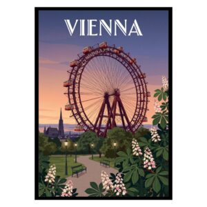 Vienna Ferris Wheel Austria Poster
