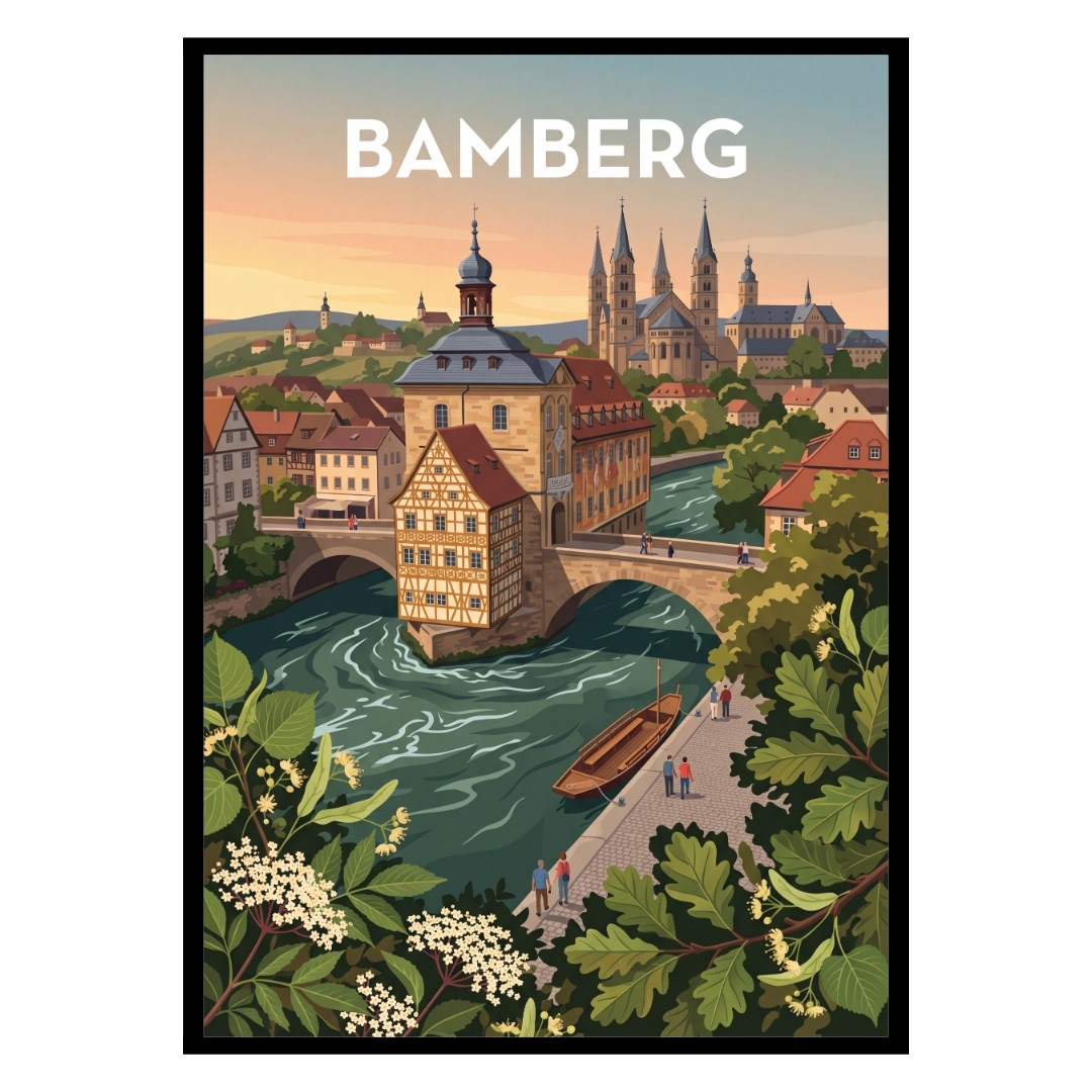 Bamberg Old Town Germany Poster