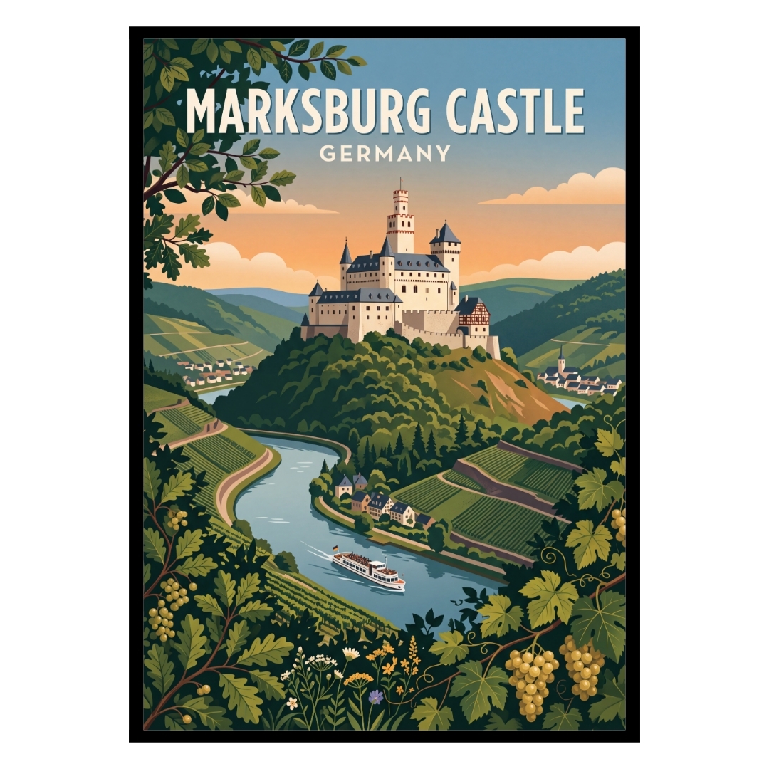 Marksburg Castle Germany Poster