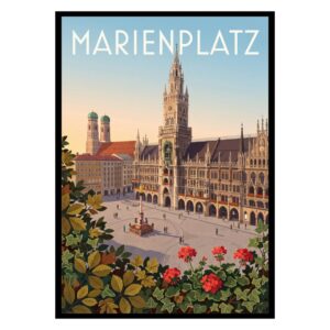 Marienplatz Munich Germany Poster
