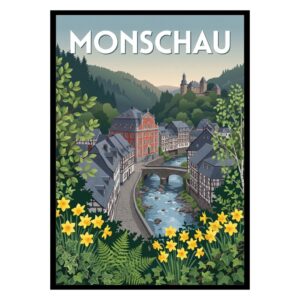 Monschau Old Town Germany Poster