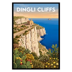 Dingli Cliffs Malta Poster