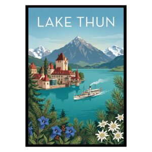 Lake Thun Switzerland Poster