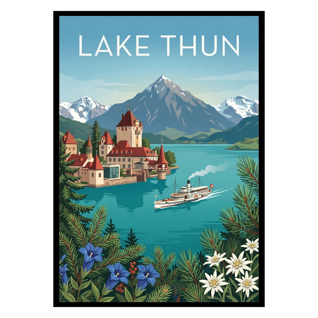 Lake Thun Switzerland Poster