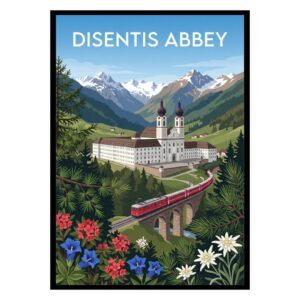 Disentis Abbey Switzerland Poster