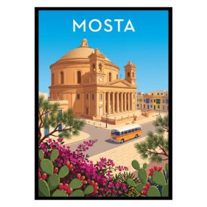 Rotunda of Mosta Malta Poster