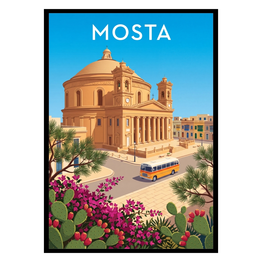 Rotunda of Mosta Malta Poster