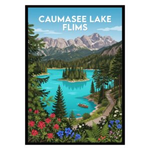 Caumasee Lake Flims Switzerland Poster
