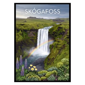 Skógafoss Iceland Poster