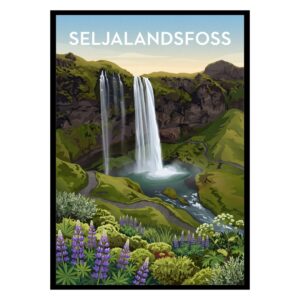 Seljalandsfoss Iceland Poster