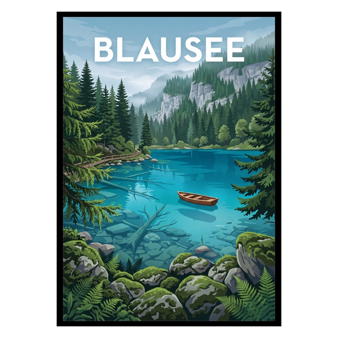 Blausee Lake Switzerland Poster