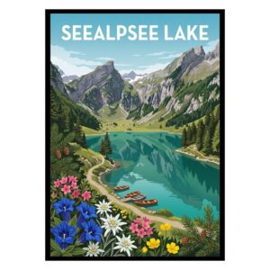 Seealpsee Lake Switzerland Poster