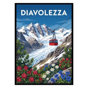 Diavolezza Peak Switzerland Poster