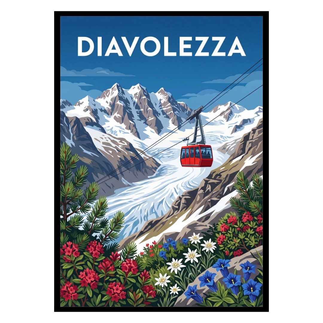 Diavolezza Peak Switzerland Poster