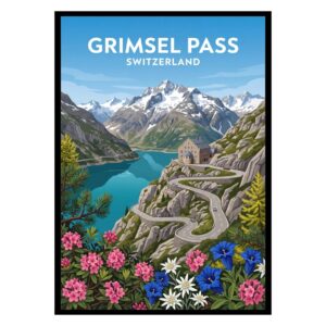 Grimsel Pass Switzerland Poster