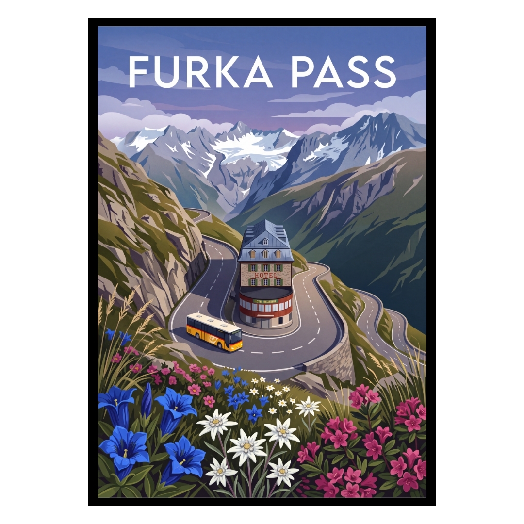 Furka Pass Switzerland Poster