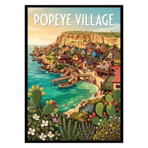 Popeye Village Malta Poster