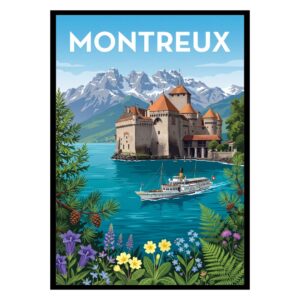 Chillon Castle Montreux Switzerland Poster